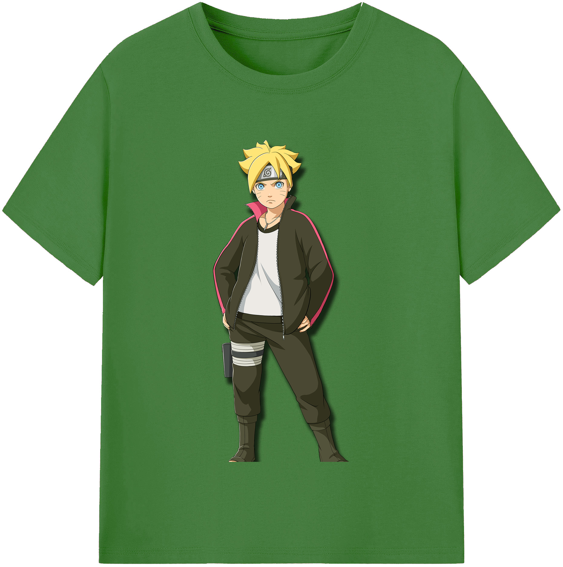 （画像用） NARUTO -ナルト- うずまき ボルト Uzumaki Boruto レディースカジュアルプリントTシャツ（綿100％）